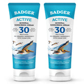 Badger Mineral Sunscreen SPF30 crema sin aromas para piel sensible.