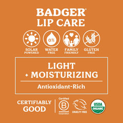 Badger Pink Grapefruit Lip Balm in use for everyday moisture