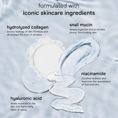 Baebody serum mucina de caracol, suave durante la aplicación para hidratación nocturna.