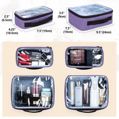 BAFASO bolsa maquillaje interior con bolsos transparentes para ver contenidos de forma rápida