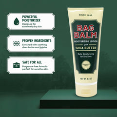 Bag Balm moisturizer enriched with jojoba oil for smooth hydration.