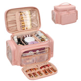 Bagmoly bolso de maquillaje grande, ideal para viaje y organización vertical.