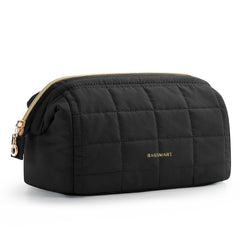 BAGSMART bolsa de maquillaje, apertura amplia, acceso rápido para viaje