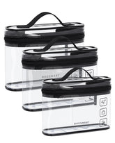 Bolsa de aseo Bagsmart con apertura de 180° para acceso rápido.