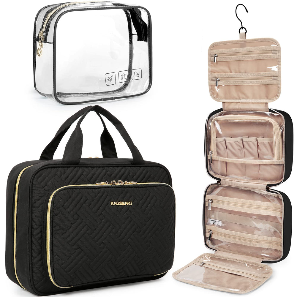 BAGSMART bolsa de aseo colgante para viaje con gran capacidad
