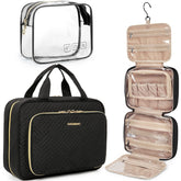 BAGSMART bolsa de aseo colgante con gancho 360 grados para viajar