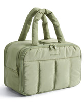 BAGSMART bolsa de aseo para viaje, frontal con bolsillos de malla para mayor organización.