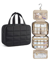BAGSMART bolsa de aseo para viaje colgante, exterior suave y ligera para viajar