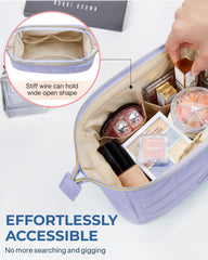 BAGSMART bolsa cosméticos con forro PVC para protección