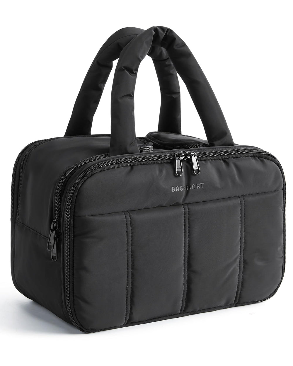Bagsmart bolsa de higiene de viaje frente: amplio espacio para organización.