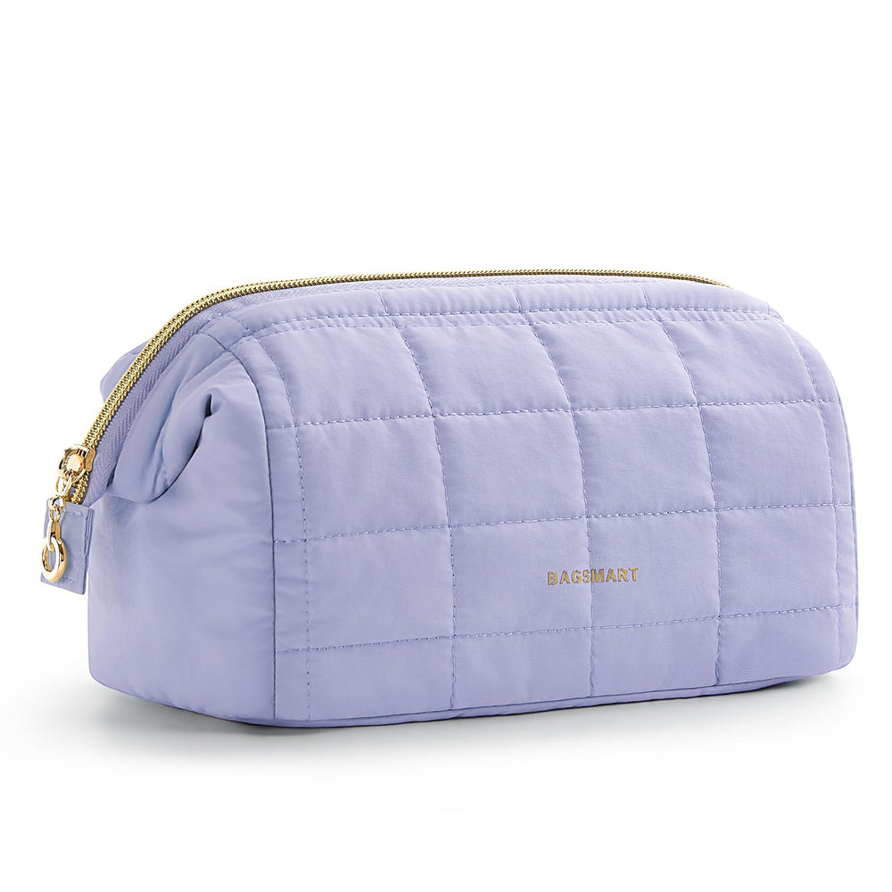 BAGSMART bolsa de maquillaje apertura amplia para acceso rápido