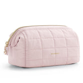 BAGSMART Bolso maquillaje apertura amplia facilita acceso rápido a cosméticos.