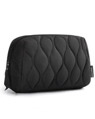 BAGSMART bolsa de maquillaje apertura amplia para acceso rápido