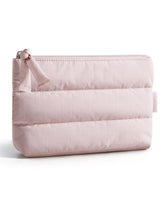 BAGSMART bolso de maquillaje pequeño con perfil ultra-delgado para bolsos