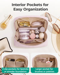 BAGSMART maquillaje acolchado y resistente protege tus cosméticos.