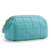 BAGSMART bolsa de maquillaje con apertura amplia para acceso rápido.