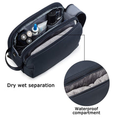BAGSMART neceser con doble cremallera, acceso rápido y seguro.