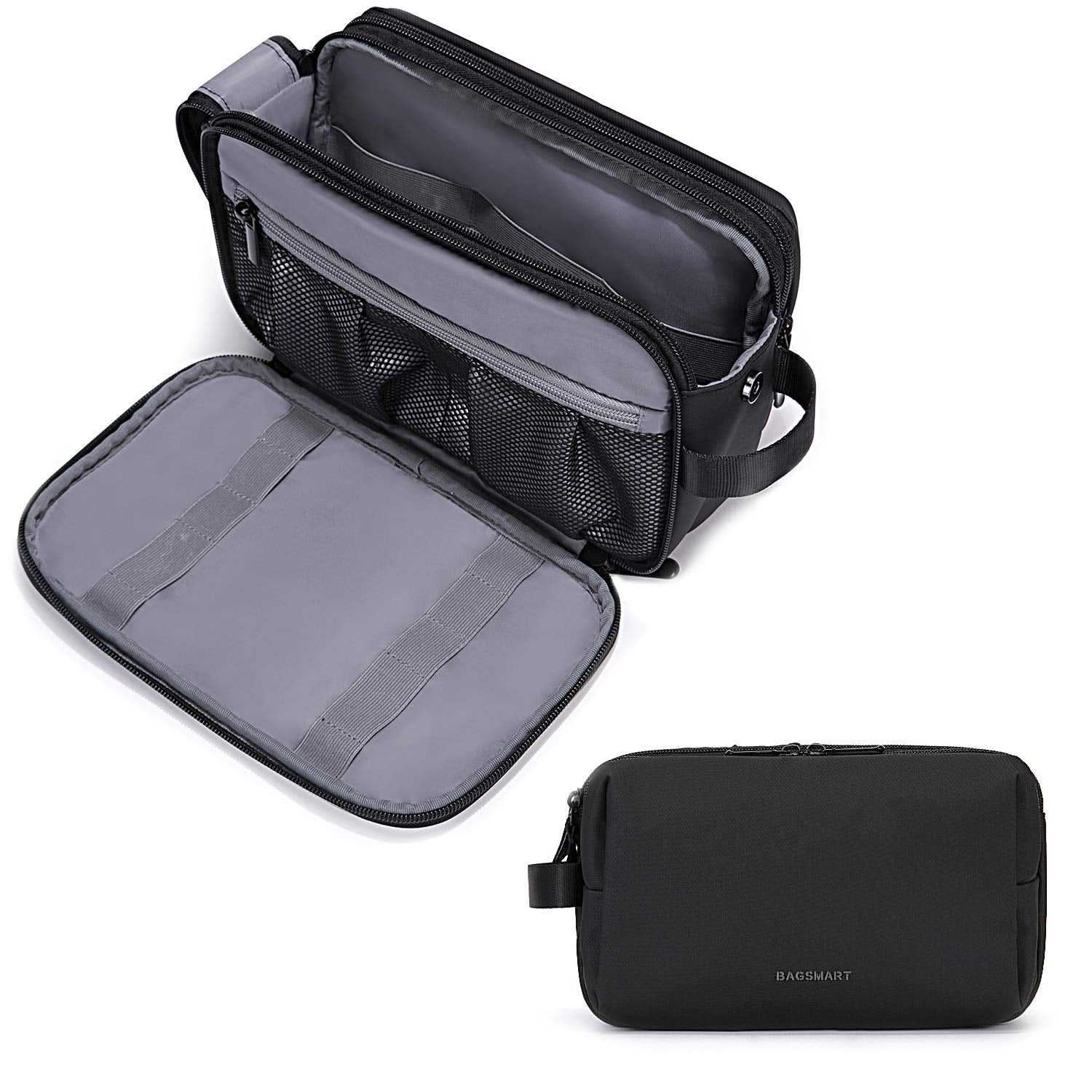 BAGSMART neceser para hombre con gran capacidad, ideal para viaje