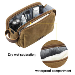BAGSMART neceser con bolsillos de cremallera doble para orden.