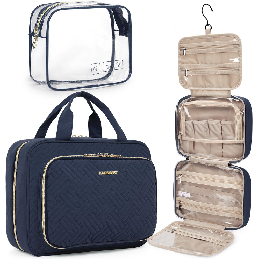 BAGSMART neceser-viaje colgante: organiza maquillaje y aseo fácilmente.