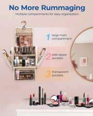 BAGSMART organizador cosméticos resistente al agua ideal para viajar.