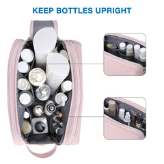 Intérieur BAGSMART rose moyen avec sangles élastiques pour bouteilles debout