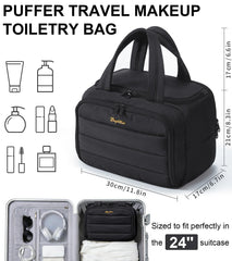 Bagstellar bolsa de maquillaje grande para guardar cosméticos y herramientas.