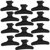 Pinzas mariposa Bahaby 12-pack negro sujetan el pelo sin dejar marcas