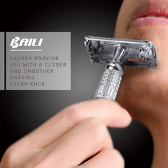 BAILI estuche espejo de viaje para guardar la navaja con estilo.