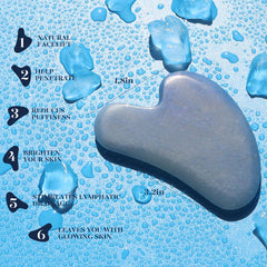 Piedra natural BAIMEI IcyMe en frío para despertar la piel y sensación fresca.