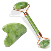 Rodillo BAIMEI IcyMe de jade para la cara, ayuda a desinflamar y dar aspecto fresco.