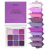 BAISEN DIARY Paleta de 9 sombras moradas para looks monocromáticos duraderos.