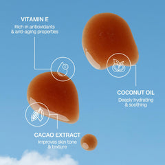 Aceite hidratante Bali Body Cacao con cacao orgánico para piel suave.