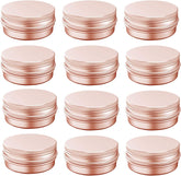 BallHull tarro de aluminio oro rosa con tapa roscada y cierre seguro