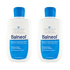 Balneol: botella de tres onzas en conjunto de dos para higiene íntima diaria.
