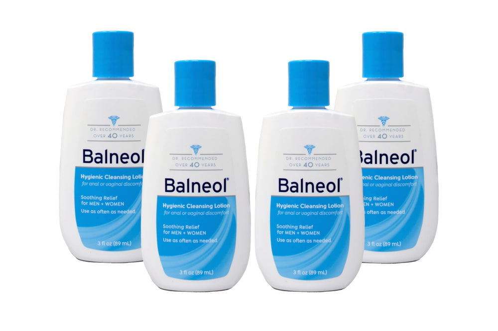 Balneol botella-vertido para limpieza íntima suave