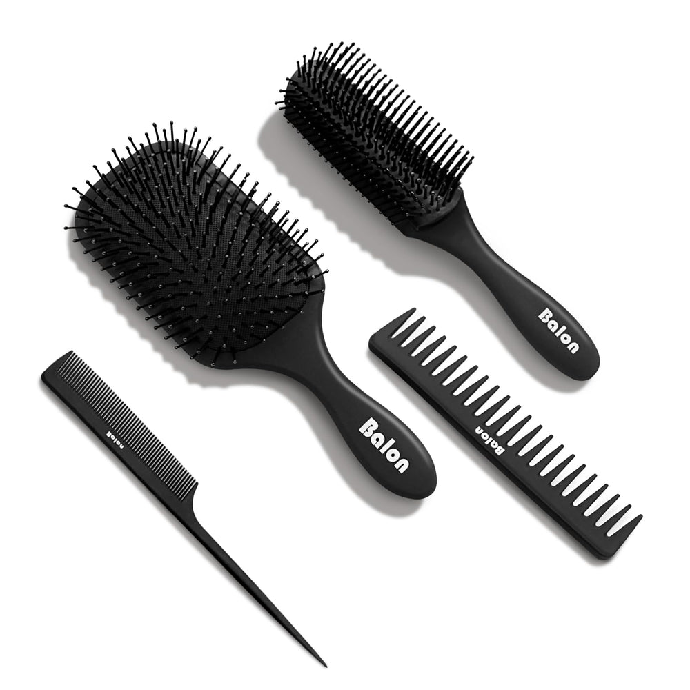 Balon cepillo desenredante paddle para cabello suave y sin tirones.