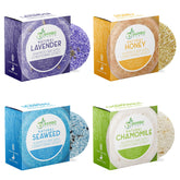 BAMBOEARTH barra champú sólido lavanda: cabello suave y brillo natural