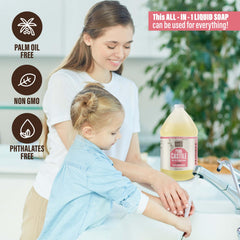 BAMBOO AND BIRCH Peppermint castile liquid provides invigorating cleaning option