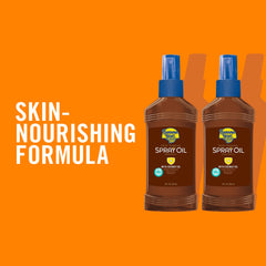 Banana Boat Aceite Bronceador Profundo en botella 8 oz para aplicación suave.