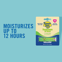 Banana Boat bálsamo labial vitamina E hidrata y nutre labios.