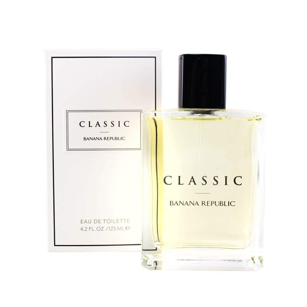 Banana Republic Classic para hombre: botella de agua de toilette, aroma fresco y duradero.