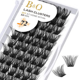 Pestañas B&Qaugen conjuntos-d-curl-14mm, apariencia natural para uso diario.