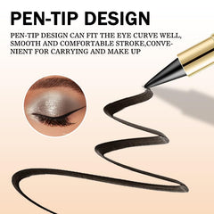 Bangfeng delineador negro ultr pigmentado con acabado mate para looks góticos.