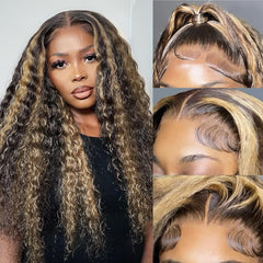 Bangjazz peluca onda profunda frontal 13x4 para look diario con volumen natural