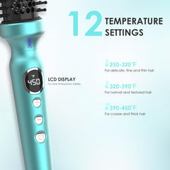 Mango ergonómico y pantalla de cristal líquido de BANGMENG para un peinado preciso.