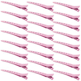 Pinzas Bantoye de pico de pato rosa para peinado preciso.