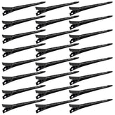 Pinza Bantoye de boca de pato de 7 cm en negro, ideal para seccionar el cabello.