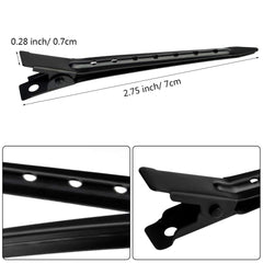 Pinza Bantoye de metal antioxidante de 7 cm, superficie suave para peinados precisos.
