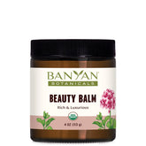 Beauty Balm Banyan Botanicals, application principale, peau hydratée et nourrie.